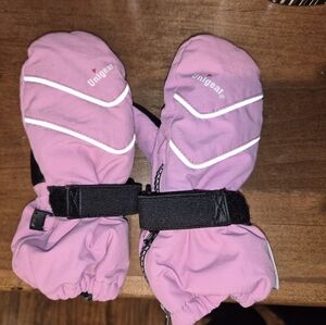 Unigear Pink Kids Winter Snow Ski Mittens Sz 4-6 years